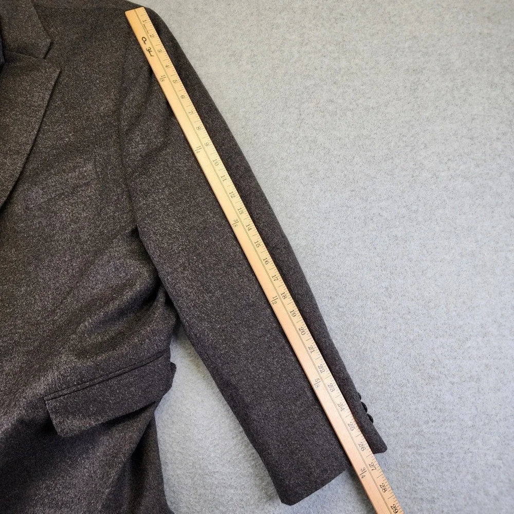 Lauren Ralph Lauren Mens 50L Gray Silk Wool Cashmere Blazer Sport Coat Jacket